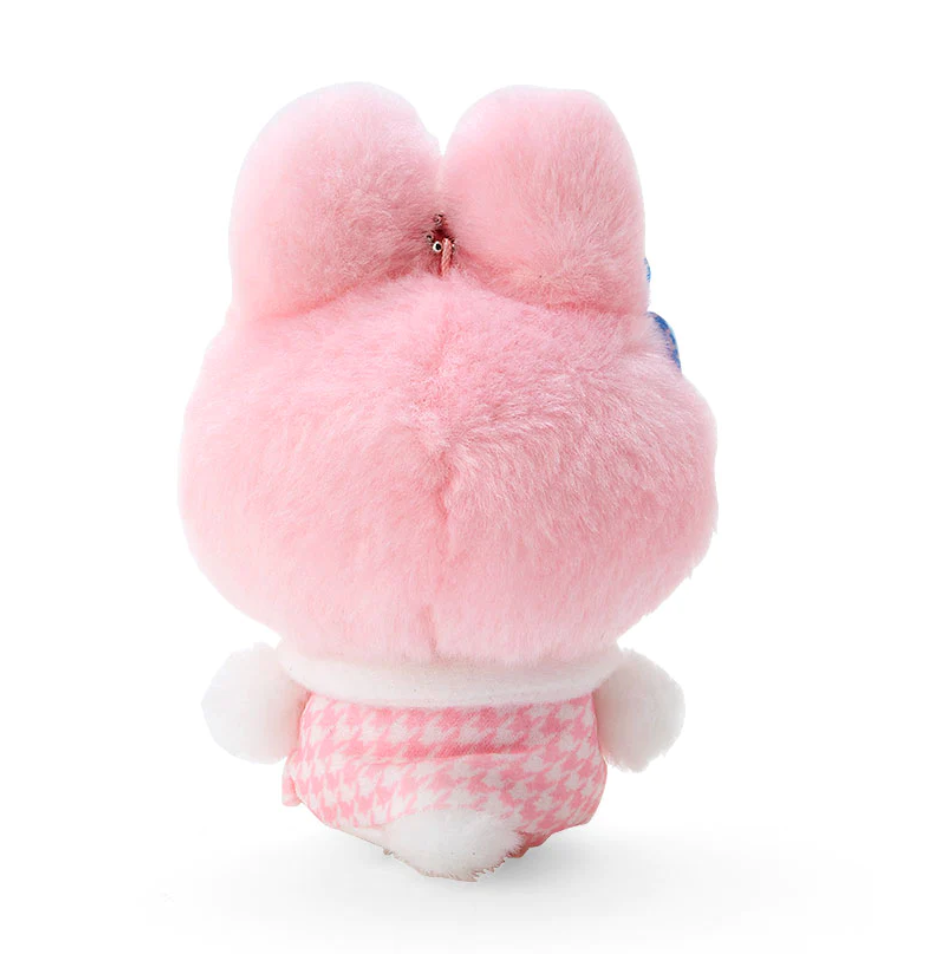 My Melody Mascot Plush Keychain Houndstooth Flower Kaohana Series By Megazone