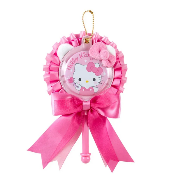Hello Kitty Wand Keychain PIn-Back Badge Series