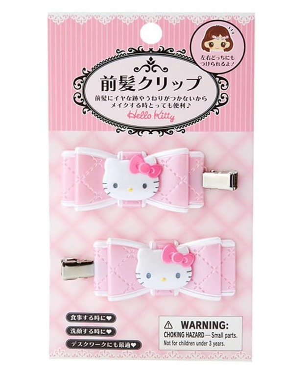 Hello Kitty Hair Clip Set Ribbon Series