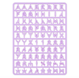 Custom Alphabet letter, Number & Accessories Purple Maipachirun Series