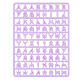 Custom Alphabet letter, Number & Accessories Purple Maipachirun Series