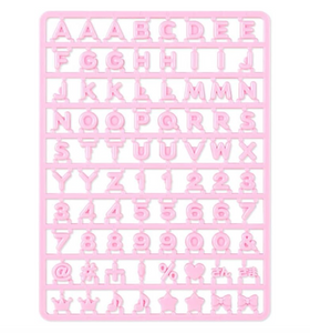 Custom Alphabet letter, Number & Accessories Pink Maipachirun Series