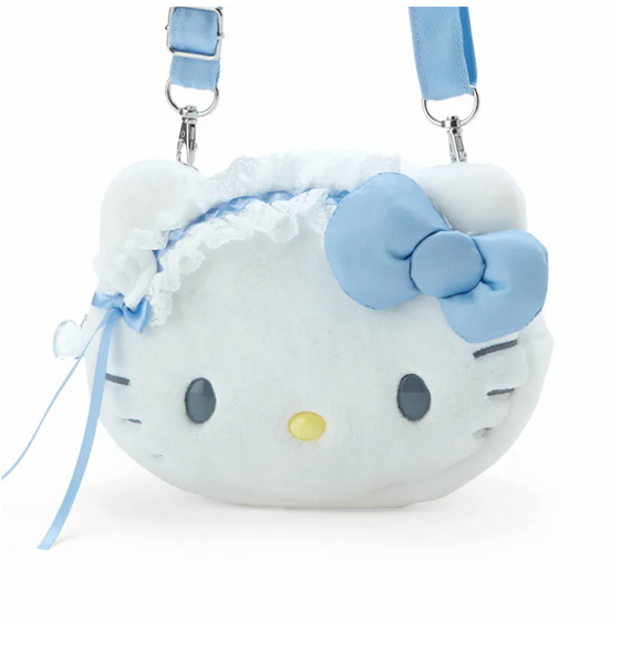 Hello Kitty Shoulder Bag Face Pochette Light Blue Day Series