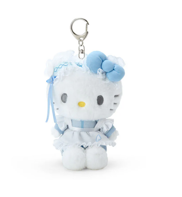 Hello Kitty Plush Key Chain/ Charm Light Blue Days Series 