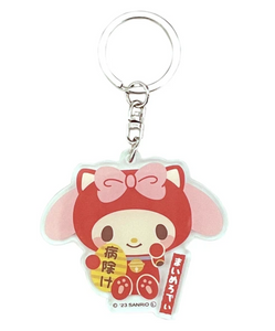 My Melody Acrylic Key Chain/ Charm Lucky Cat Series 