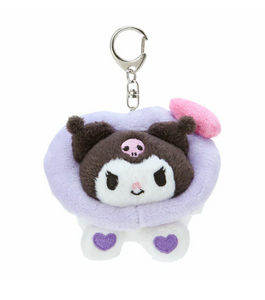 Kuromi Plush Key Chain Heart Over Head Series