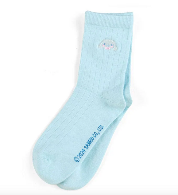 Cinnamoroll Socks Classic Embroidered Crew Series