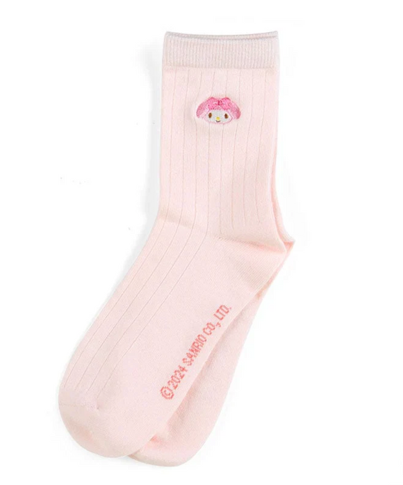 My Melody Socks Classic Embroidered Crew Series (Copy)