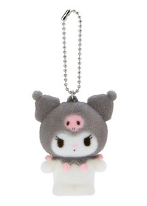 Kuromi Keychain Flocked Series