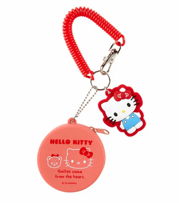 Hello Kitty Keychain With Pouch Silicon Series