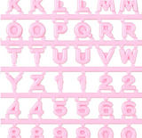 Custom Alphabet letter, Number & Accessories Pink Maipachirun Series