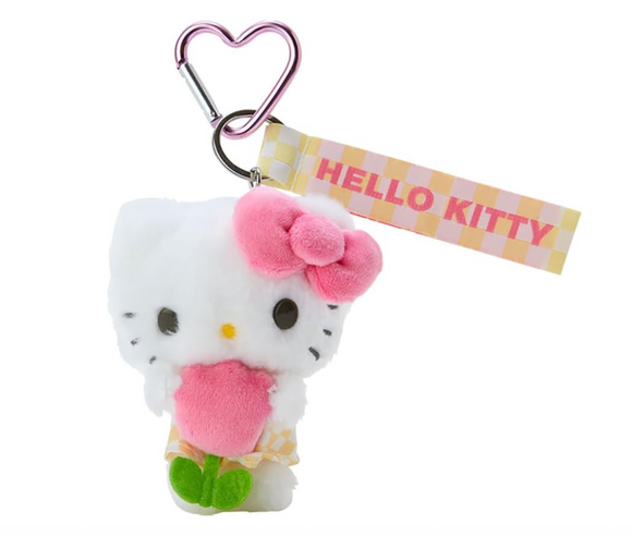 Hello Kitty Plush Key Chain Pastel Checker Series 