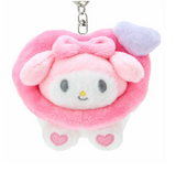 My Melody Plush Key Chain Heart Over Head Series