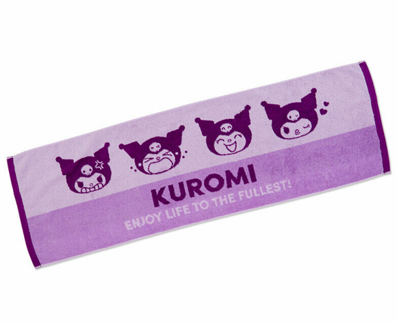 Kuromi Gym Towel laughing by Sanrio